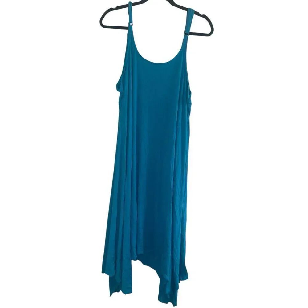 ✨Torrid Midi Jersey Teal Trapeze Sz 4X Dress✨ - Picture 7 of 8